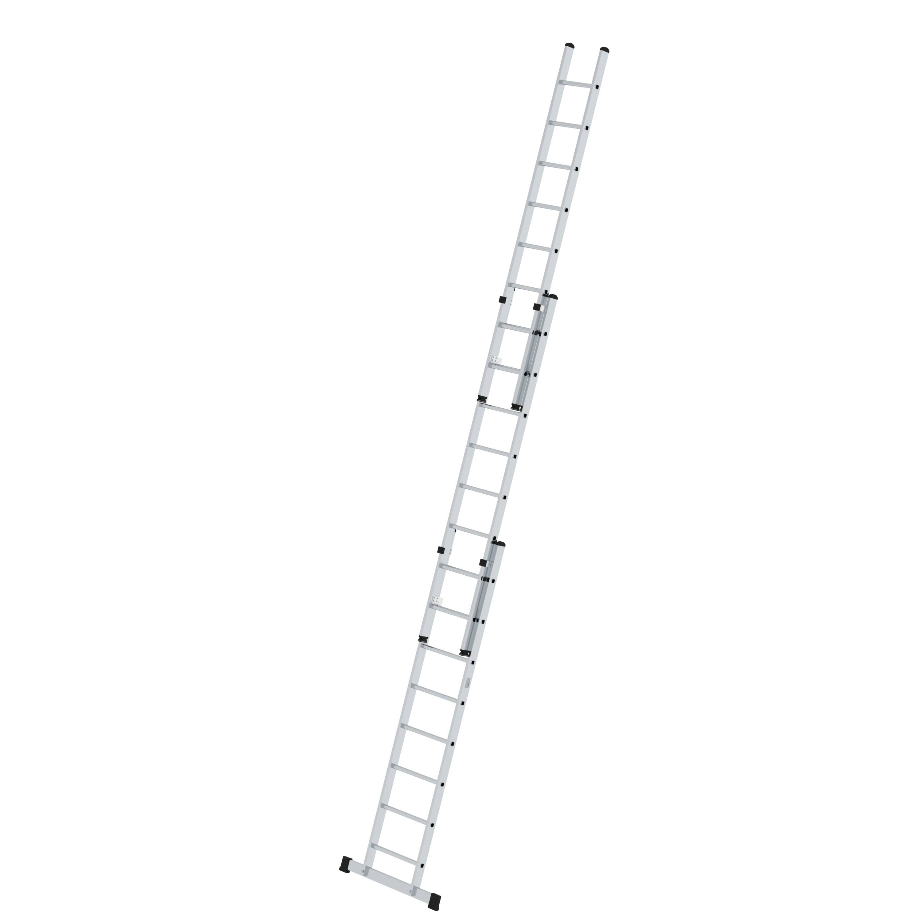 Sprossen-Seilzugleiter 3-teilig ohne Traverse 3x18 Sprossen