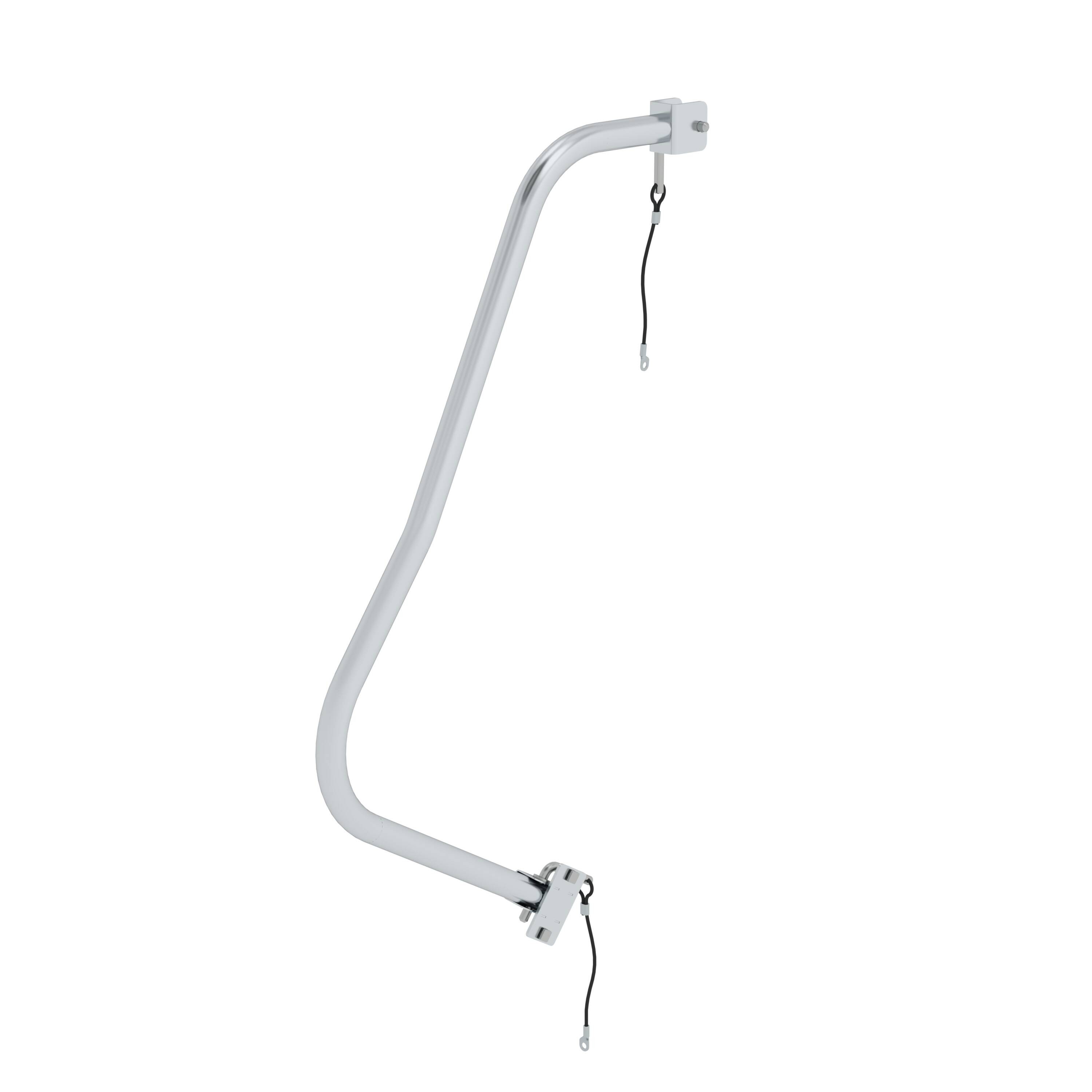 Handlauf steckbar links für Podesttreppe 3-4-stufig