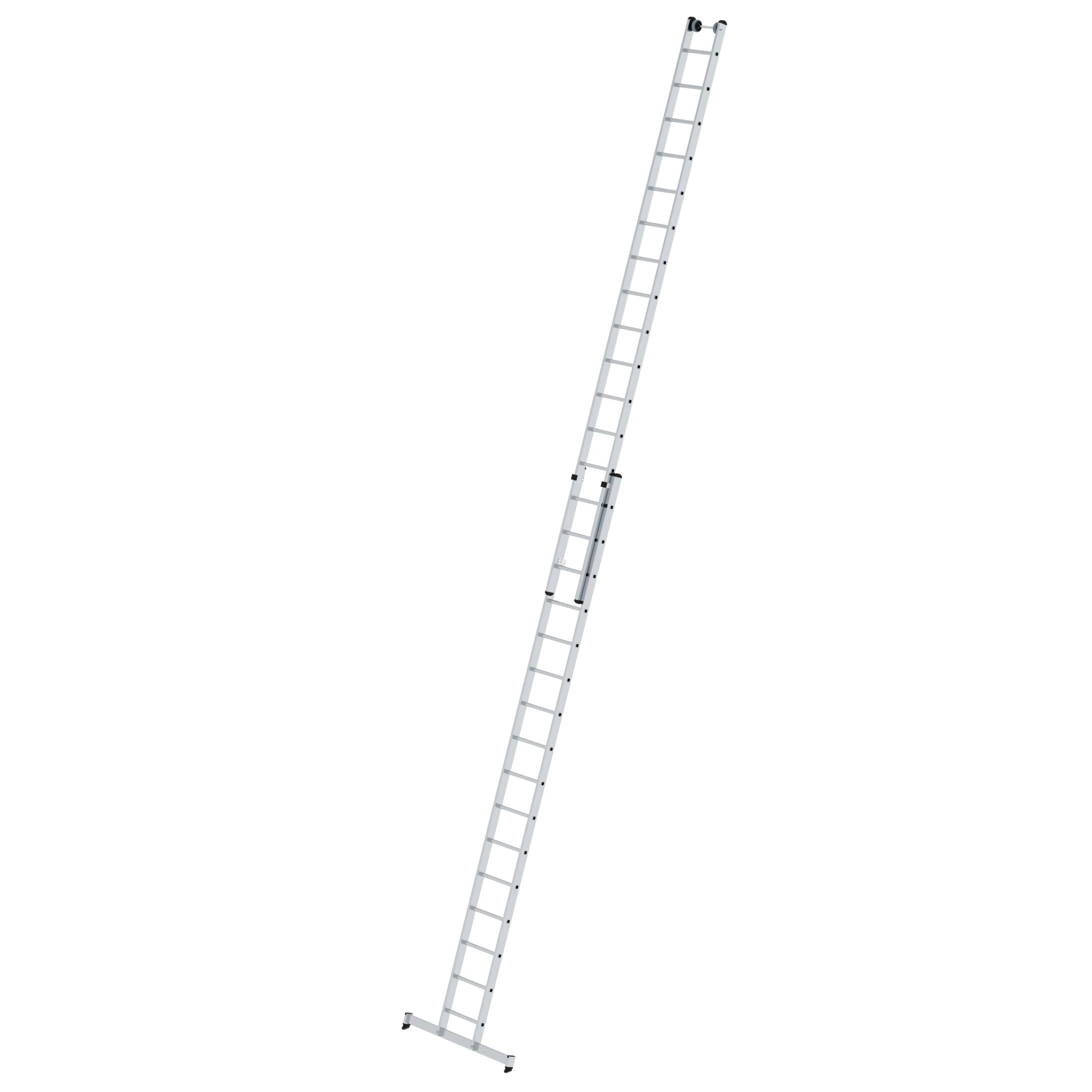 Sprossen-Schiebeleiter 2-teilig mit nivello®-Traverse 2x16 Sprossen