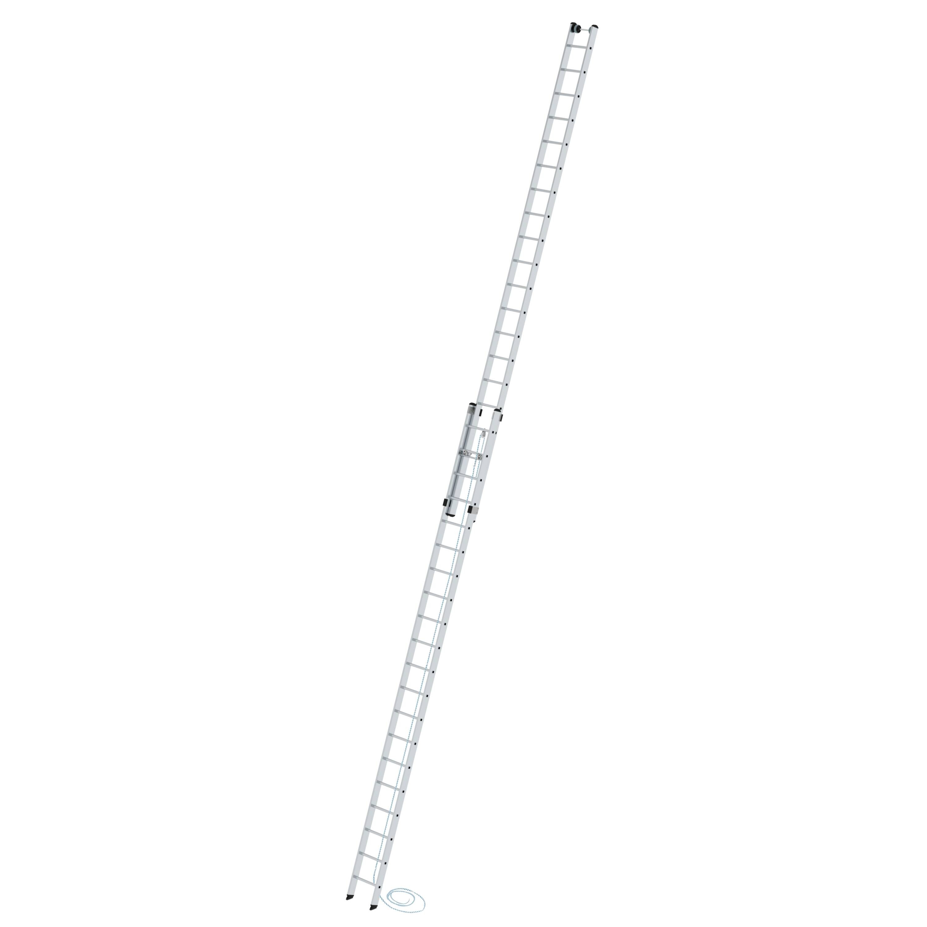 Sprossen-Seilzugleiter 2-teilig ohne Traverse 2x20 Sprossen